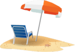 Beach Chair And Umbrella